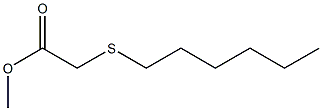 (Hexylthio)acetic acid methyl ester Structure