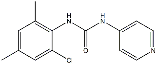 1-[(2-Chloro-4,6-dimethylphenyl)]-3-(pyridin-4-yl)urea 구조식 이미지