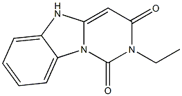 2-Ethylpyrimido[1,6-a]benzimidazole-1,3(2H,5H)-dione 구조식 이미지