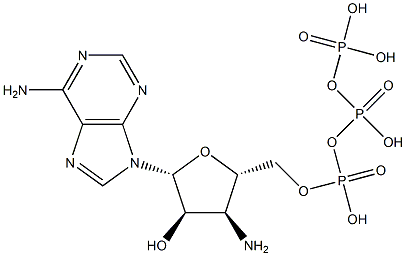 3'-Amino-3'-deoxyadenosine 5'-triphosphoric acid Structure