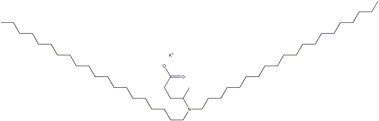 4-(Diicosylamino)valeric acid potassium salt Structure