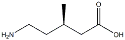 [R,(+)]-5-Amino-3-methylvaleric acid 구조식 이미지