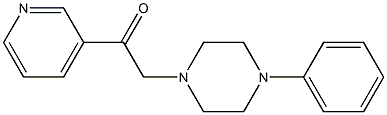 1-[(3-Pyridylcarbonyl)methyl]-4-phenylpiperazine Structure