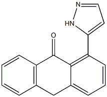 1-(1H-Pyrazol-5-yl)anthrone Structure