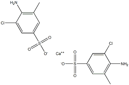 Bis(4-amino-3-chloro-5-methylbenzenesulfonic acid)calcium salt Structure