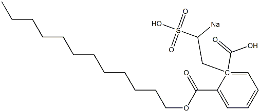 Phthalic acid 1-dodecyl 2-(2-sodiosulfoethyl) ester Structure