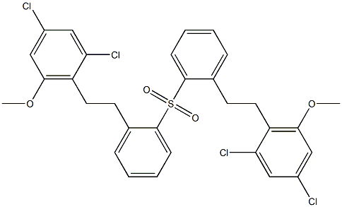 [2-(2,4-Dichloro-6-methoxyphenyl)ethyl]phenyl sulfone 구조식 이미지