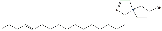 1-Ethyl-2-(12-hexadecenyl)-1-(2-hydroxyethyl)-3-imidazoline-1-ium Structure