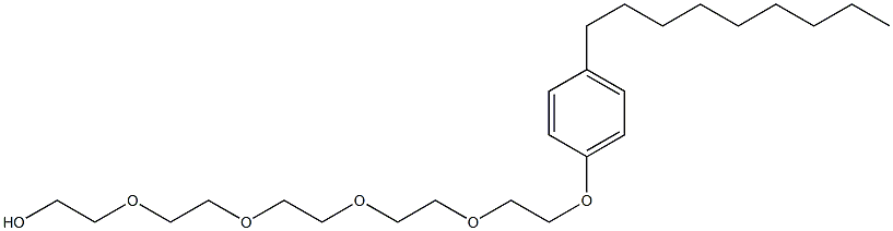 14-(4-Nonylphenoxy)-3,6,9,12-tetraoxa-1-tetradecanol 구조식 이미지