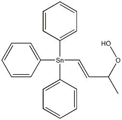 1-Methyl-3-(triphenylstannyl)allyl hydroperoxide Structure