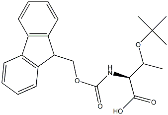 N-[[(9H-Fluoren-9-yl)methoxy]carbonyl]-O-tert-butyl-3-methyl-L-serine 구조식 이미지