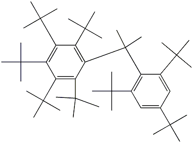 2-(Penta-tert-butylphenyl)-2-(2,4,6-tri-tert-butylphenyl)propane 구조식 이미지