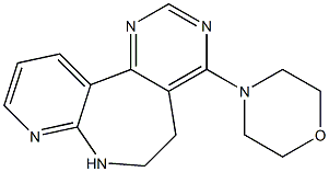 4-Morpholino-6,7-dihydro-5H-pyrido[2,3-b]pyrimido[4,5-d]azepine Structure