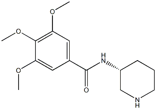 3,4,5-Trimethoxy-N-[(R)-3-piperidinyl]benzamide 구조식 이미지