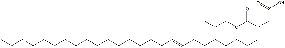 3-(8-Pentacosenyl)succinic acid 1-hydrogen 4-propyl ester 구조식 이미지