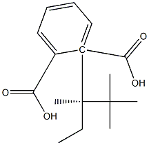 (-)-Phthalic acid hydrogen 1-[(R)-2,2,3-trimethylpentane-3-yl] ester 구조식 이미지