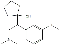 1-[1-(3-Methoxyphenyl)-2-dimethylaminoethyl]cyclopentanol 구조식 이미지