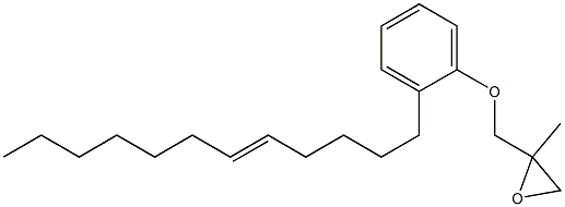 2-(5-Dodecenyl)phenyl 2-methylglycidyl ether Structure