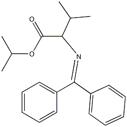 2-[(Diphenylmethylene)amino]-2-isopropylacetic acid isopropyl ester Structure