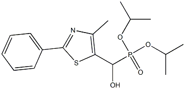 (4-Methyl-2-phenylthiazol-5-yl)hydroxymethylphosphonic acid diisopropyl ester Structure