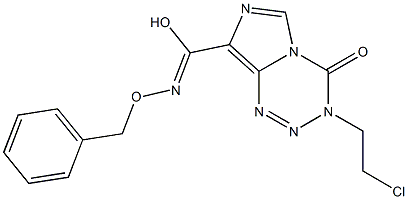 3-(2-Chloroethyl)-3,4-dihydro-4-oxo-N-benzyloxyimidazo[5,1-d]-1,2,3,5-tetrazine-8-carbimidic acid Structure