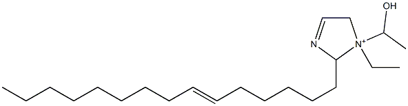 1-Ethyl-1-(1-hydroxyethyl)-2-(6-pentadecenyl)-3-imidazoline-1-ium 구조식 이미지