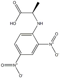 (R)-2-[(2,4-Dinitrophenyl)amino]propanoic acid Structure