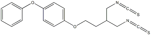 2-[2-(p-Phenoxyphenoxy)ethyl]propane-1,3-diylbis(isothiocyanate) 구조식 이미지