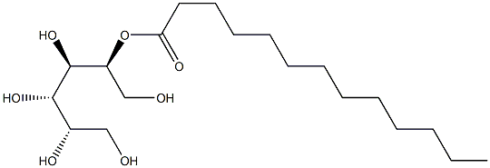 L-Mannitol 5-tridecanoate 구조식 이미지