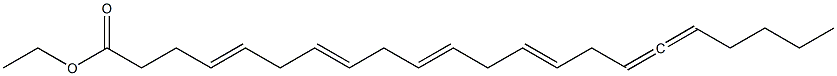 4,7,10,13,16,17-Docosahexaenoic acid ethyl ester 구조식 이미지
