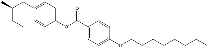 4-(Octyloxy)benzoic acid 4-[(R)-2-methylbutyl]phenyl ester 구조식 이미지