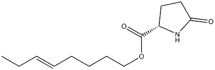 (S)-5-Oxopyrrolidine-2-carboxylic acid 5-octenyl ester Structure