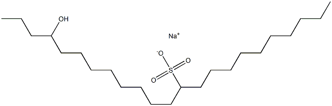 20-Hydroxytricosane-11-sulfonic acid sodium salt 구조식 이미지