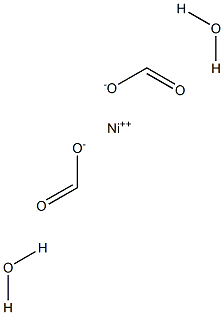 Nickel diformate dihydrate Structure