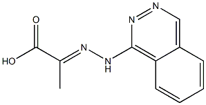 2-(1-Phthalazinylhydrazono)propionic acid 구조식 이미지