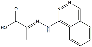 2-(1-Phthalazinylhydrazono)propionic acid Structure