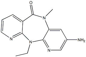 5,11-Dihydro-3-amino-11-ethyl-5-methyl-6H-dipyrido[3,2-b:2',3'-e][1,4]diazepin-6-one Structure