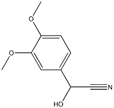 (3,4-Dimethoxyphenyl)hydroxyacetonitrile Structure
