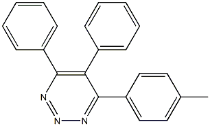 4,5-Diphenyl-6-(4-methylphenyl)-1,2,3-triazine Structure