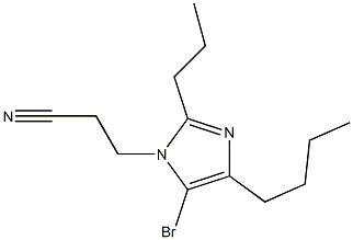 5-Bromo-4-butyl-1-(2-cyanoethyl)-2-propyl-1H-imidazole 구조식 이미지