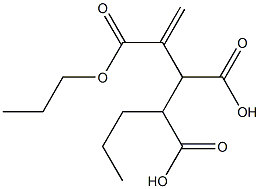 3-Butene-1,2,3-tricarboxylic acid 1,3-dipropyl ester 구조식 이미지