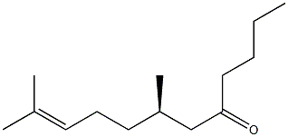 (R)-7,11-Dimethyl-10-dodecen-5-one 구조식 이미지