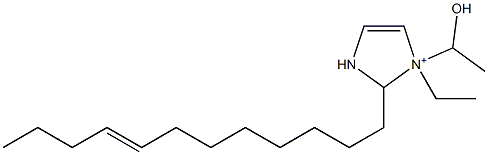 2-(8-Dodecenyl)-1-ethyl-1-(1-hydroxyethyl)-4-imidazoline-1-ium Structure