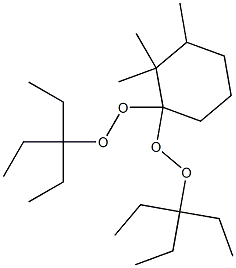 2,2,3-Trimethyl-1,1-bis(1,1-diethylpropylperoxy)cyclohexane Structure