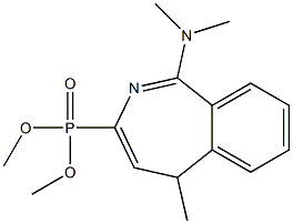 [1-(Dimethylamino)-5-methyl-5H-2-benzazepin-3-yl]phosphonic acid dimethyl ester 구조식 이미지