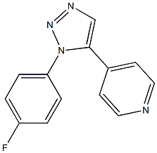 1-(4-Fluorophenyl)-5-(4-pyridyl)-1H-1,2,3-triazole Structure