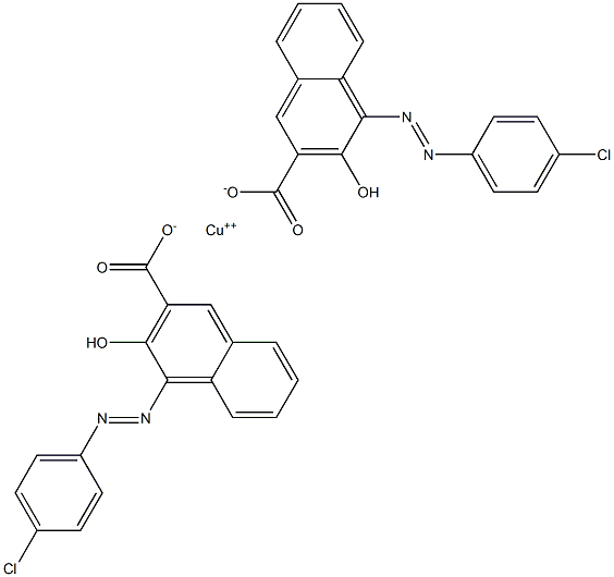 1-(4-Chlorophenylazo)-2-hydroxy-3-naphthoic acid copper salt 구조식 이미지