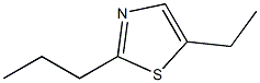 2-Propyl-5-ethylthiazole 구조식 이미지