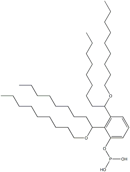 Phosphorous acid bis[1-(nonyloxy)nonyl]phenyl ester 구조식 이미지