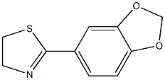 2-(3,4-Methylenedioxyphenyl)-4,5-dihydrothiazole Structure